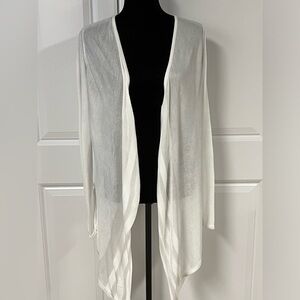 NY&C Open Front White Cardigan